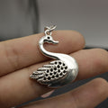 Zinc Alloy Simple Swan Keychain Bag Charm Gift view 4
