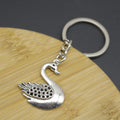 Zinc Alloy Simple Swan Keychain Bag Charm Gift view 3