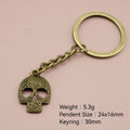 Metal Skull Keychain Bag Charm Gift view 2
