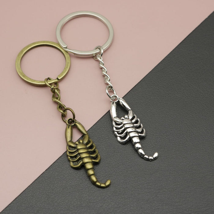 Zinc Alloy Minimalist Scorpion Keychain Bag Charm Gift