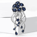 Alloy Rhinestone Jellyfish Brooch With Marquise Stones For Women's Apparel view 3