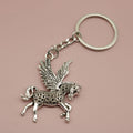 Zinc Alloy Minimalist Pegasus Keychain Bag Charm Gift view 2