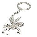 Zinc Alloy Minimalist Pegasus Keychain Bag Charm Gift view 5
