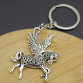 Zinc Alloy Minimalist Pegasus Keychain Bag Charm Gift view 4