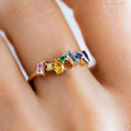 Delicate Zircon Geometric Ring For Women, Fashion Luxury Temperament Index Finger Statement Jewelry view 2