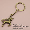 Zinc Alloy Unicorn Keychain Bag Charm Gift view 2