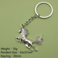 Metal Horse Keychain Bag Charm – Antique Copper view 2