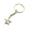 Metal Minimalist Five Point Star Keychain Bag Charm view 5