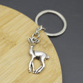 Zinc Alloy Minimalist Deer Keychain Bag Charm Gift Key Ring view 3