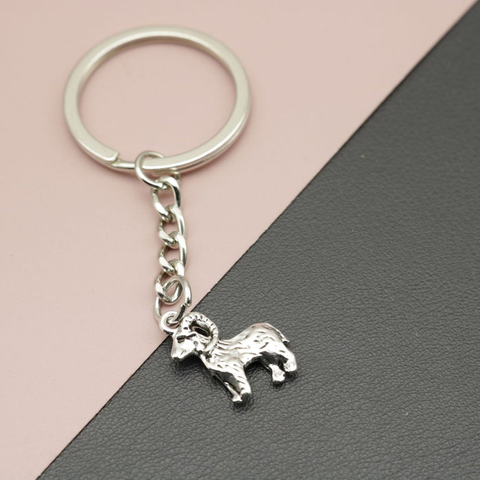 Metal Minimalist Sheep Keychain Cute Bag Charm Gift