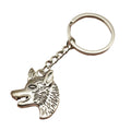 Zinc Alloy Wolf Head Keychain Minimalist Key Ring Gift view 5