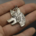 Zinc Alloy Wolf Head Keychain Minimalist Key Ring Gift view 4