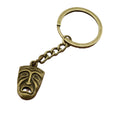 Metal Sad Face Mask Keychain Bag Charm Gift Accessory view 5