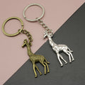 Zinc Alloy Giraffe Keychain Animal Bag Charm Gift view 1