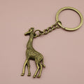 Zinc Alloy Giraffe Keychain Animal Bag Charm Gift view 6