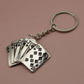 Metal Playing Card Keychain Poker Bag Charm Gift view 6