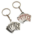 Metal Playing Card Keychain Poker Bag Charm Gift view 5