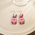 Easter Acrylic Bunny Drop Earrings Cute Rabbit Egg Carrot Cartoon Dangle Earrings For Women view 3
