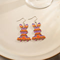 Easter Acrylic Bunny Drop Earrings Cute Rabbit Egg Carrot Cartoon Dangle Earrings For Women view 2