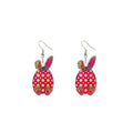 Easter Acrylic Bunny Drop Earrings Cute Rabbit Egg Carrot Cartoon Dangle Earrings For Women view 5