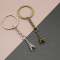 Metal 3D Eiffel Tower Keychain Travel Gift Key Ring view 1