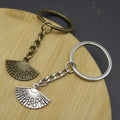 Zinc Alloy Fan Keychain for Bag Charm Gift view 4