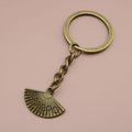 Zinc Alloy Fan Keychain for Bag Charm Gift view 6