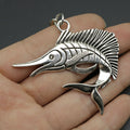 Zinc Alloy Simple Swordfish Keychain Ocean Bag Charm Gift view 4