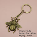 Metal Bee Keychain Bag Charm view 2