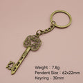 Metal Hollow Floral Keychain Key Ring Bag Charm Gift view 2
