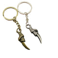 Metal Minimalist Wolf Fang Keychain Bag Charm Gift view 5