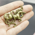 Zinc Alloy Minimalist Unicorn Keychain Bag Charm Gift view 3