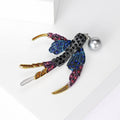 Alloy Rhinestone Swallow Brooch Pin For Daily Party Outfits view 2
