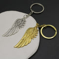 Zinc Alloy Feather Wing Keychain Minimalist Bag Charm Gift view 3