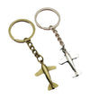 Metal Airplane Keychain Bag Charm view 5