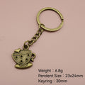Metal Simple Cup Shape Keychain Gift Key Ring view 2