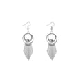 Bohemian Geometric Hollow Circle Alloy Long Tassel Drop With Crystal Rhinestone Pendant Earrings view 5