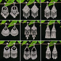 Ethnic Miao Silver Tone Tassel Ear Clips Vintage Metal Minority Style Non Pierced Earrings For Women view 2