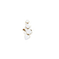 Gold Plated Copper Enamel Orchid Flower Clip-on Earrings, Elegant No-Piercing Luxury Ear Cuffs view 5
