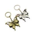 Metal Minimalist Butterfly Keychain Bag Charm – Antique Copper view 5