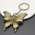Metal Minimalist Butterfly Keychain Bag Charm – Antique Copper view 4