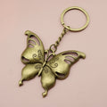 Metal Minimalist Butterfly Keychain Bag Charm – Antique Copper view 6