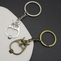 Zinc Alloy Simple Owl Keychain Bag Charm Gift (7686) view 4