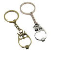 Zinc Alloy Simple Owl Keychain Bag Charm Gift (7686) view 5