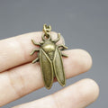 Metal Minimalist Cicada Keychain Bag Charm view 3