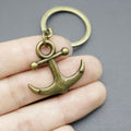 Zinc Alloy Simple Anchor Keychain Nautical Bag Charm Gift view 3