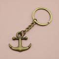 Zinc Alloy Simple Anchor Keychain Nautical Bag Charm Gift view 6