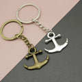 Zinc Alloy Simple Anchor Keychain Nautical Bag Charm Gift view 1