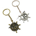 Metal Anchor And Wheel Keychain Bag Charm Gift view 5