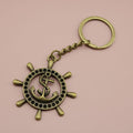 Metal Anchor And Wheel Keychain Bag Charm Gift view 6